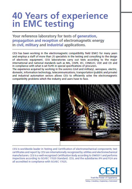40 Years of experience in EMC testing