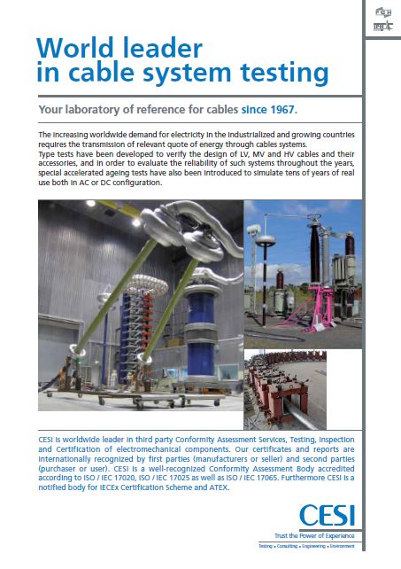 World leader in cable system testing