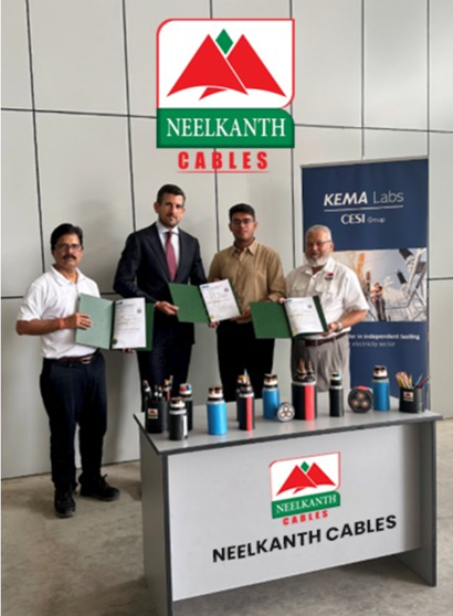 NEELKANTH CABLES Gains KEMA Labs Range Certification