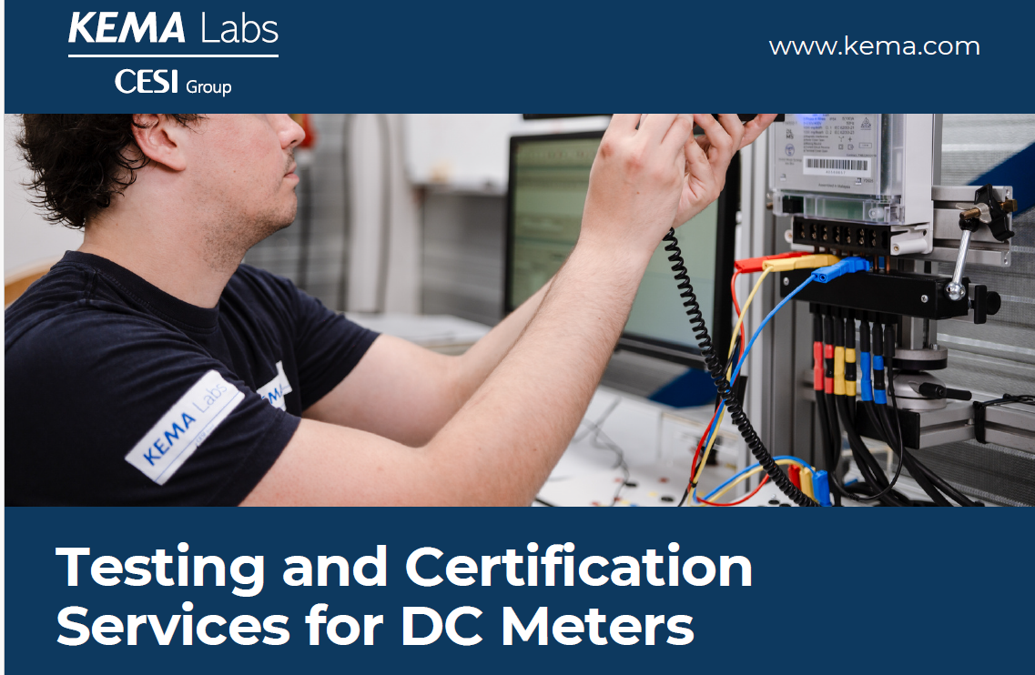 Testing and certification of DC meters