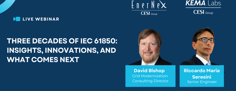 CESI Webinar Marks 30 Years of IEC 61850