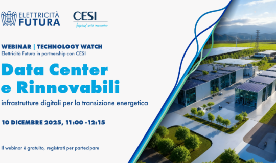 Webinar “Data Center e Rinnovabili: infrastrutture digitali per la transizione energetica”