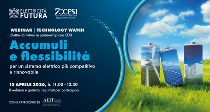 Non perdere il webinar su accumuli e flessibilità nel sistema elettrico