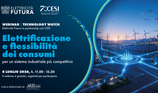 Elettrificazione e flessibilità: nuovo webinar di CESI ed EF