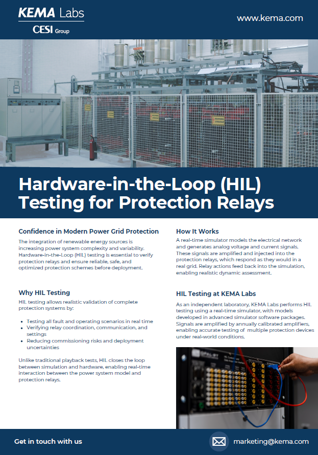Hardware-in-the-Loop (HIL) Testing for Protection Relays