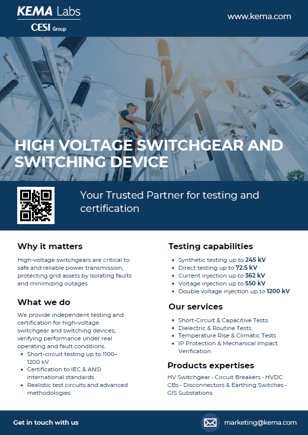 High Voltage Switchgear and Switching Device